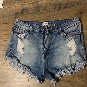 Boutique high waisted jean shorts